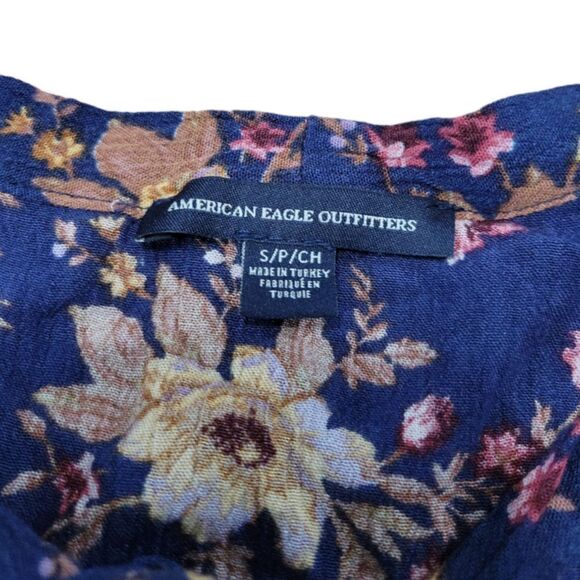 American Eagle Outfitters Dress Size Small A-Line Dress Long Sleeve Boho Bohemia - Picture 6 of 6